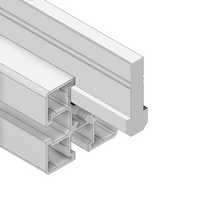 MODULAR SOLUTIONS SLIDE PROFILE PROFILE GUIDE 40MM FOR ALUMINUM PANELS